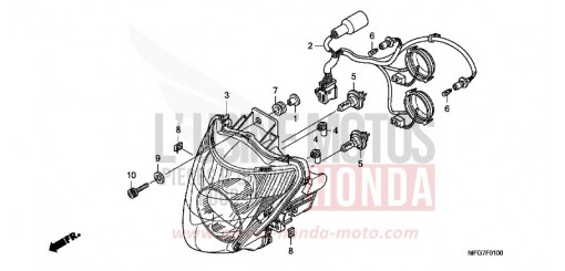 PROJECTEUR CB600F8 de 2008